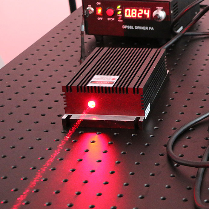 638nm 5W High power 빨간색 반도체 레이저 Modulation 0~30khz Analog or TTL